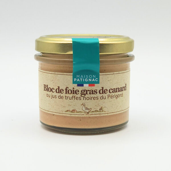 Bloc de foie gras de canard au jus de truffes noires du Périgord (90g)