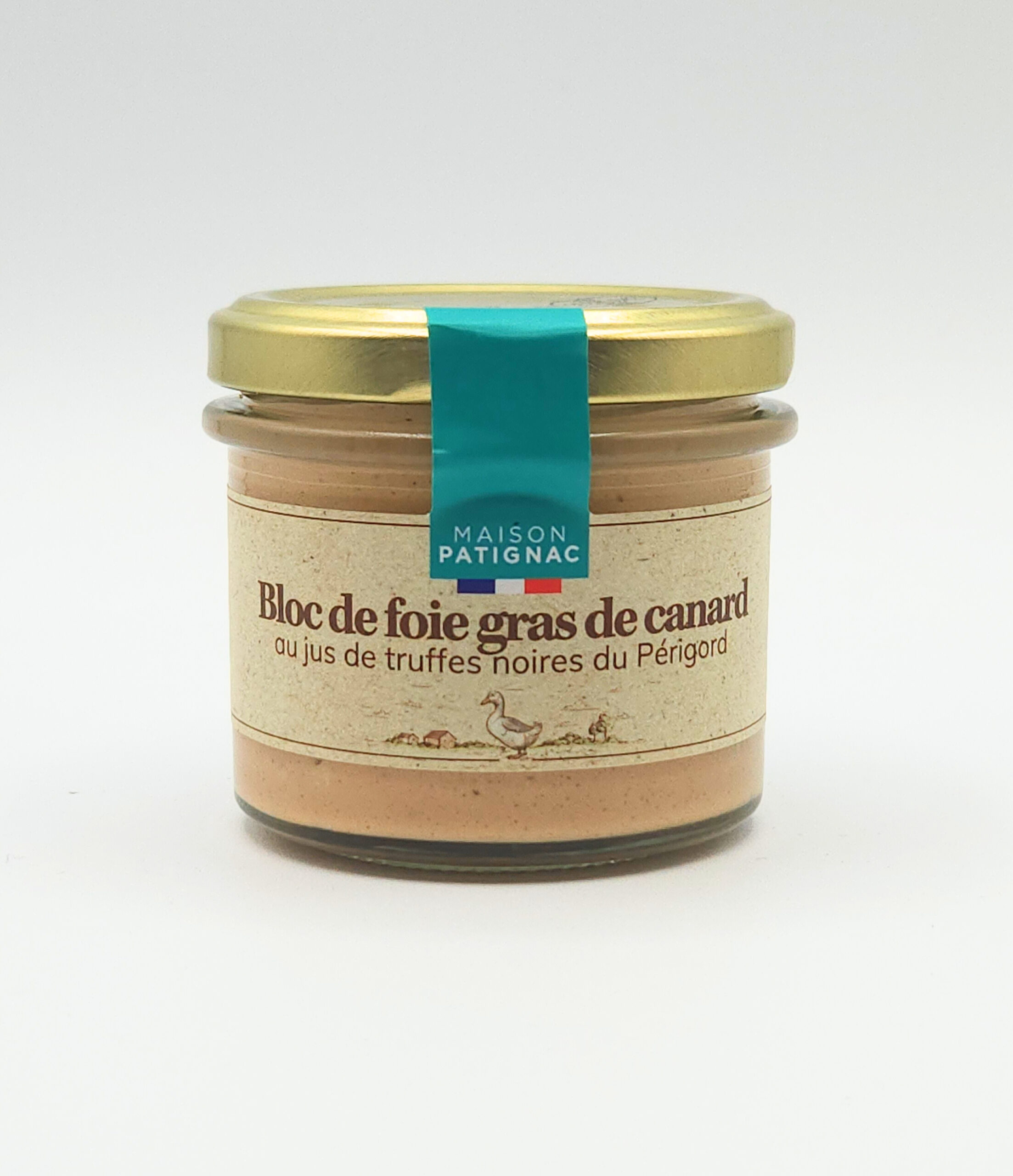Bloc de foie gras de canard au jus de truffes noires du Périgord (90g)