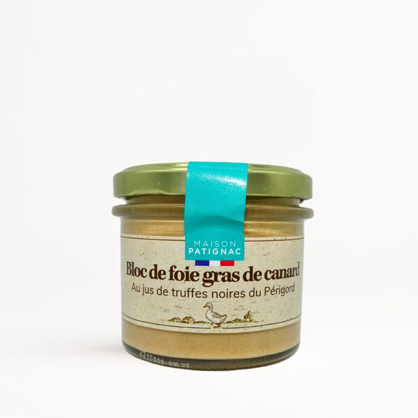 Bloc de foie gras de canard au jus de truffes noires du Périgord (90g)