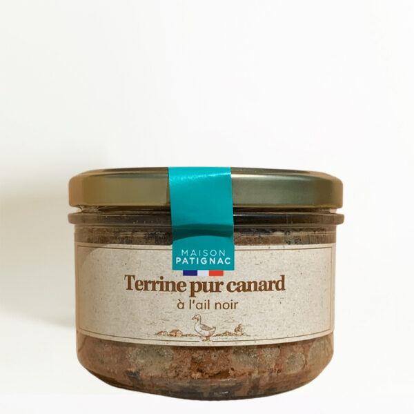 Terrine de canard à l'ail noir