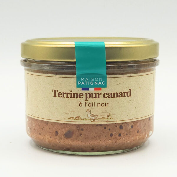 TERRINE PUR CANARD A L AIL NOIR