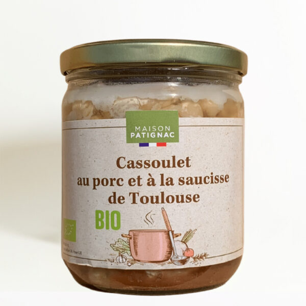 Cassoulet de porc à la saucisse de Toulouse bio (350g)