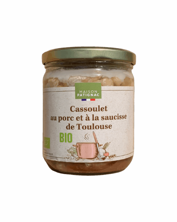 Cassoulet BIO au porc et à la saucisse de Toulouse