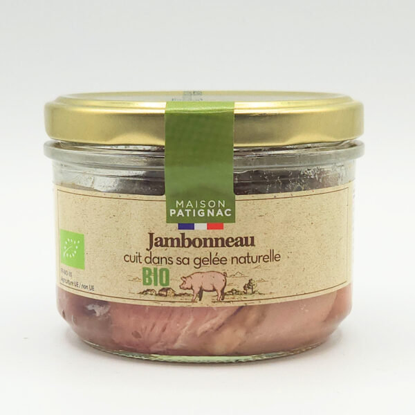 Jambonneau cuit dans sa gelée bio (180g)