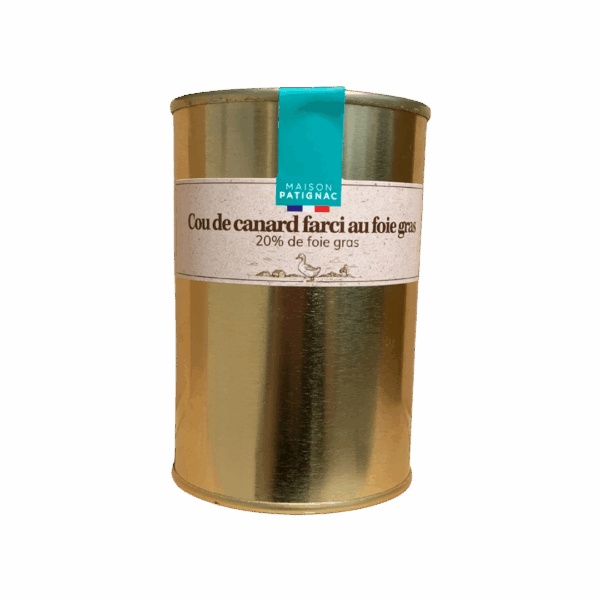 Cou de canard farci au foie gras