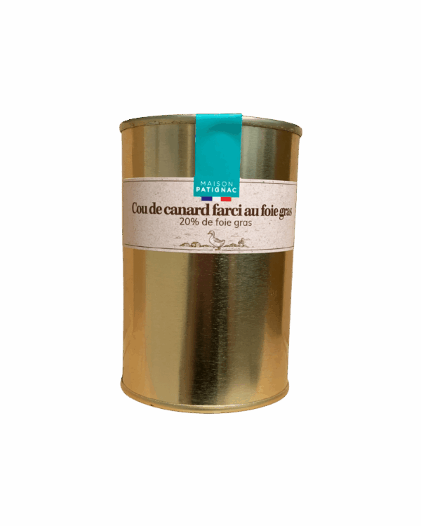Cou de canard farci au foie gras