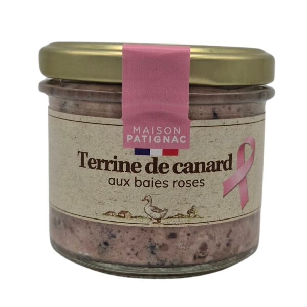 Terrine de canard aux baies roses 90g