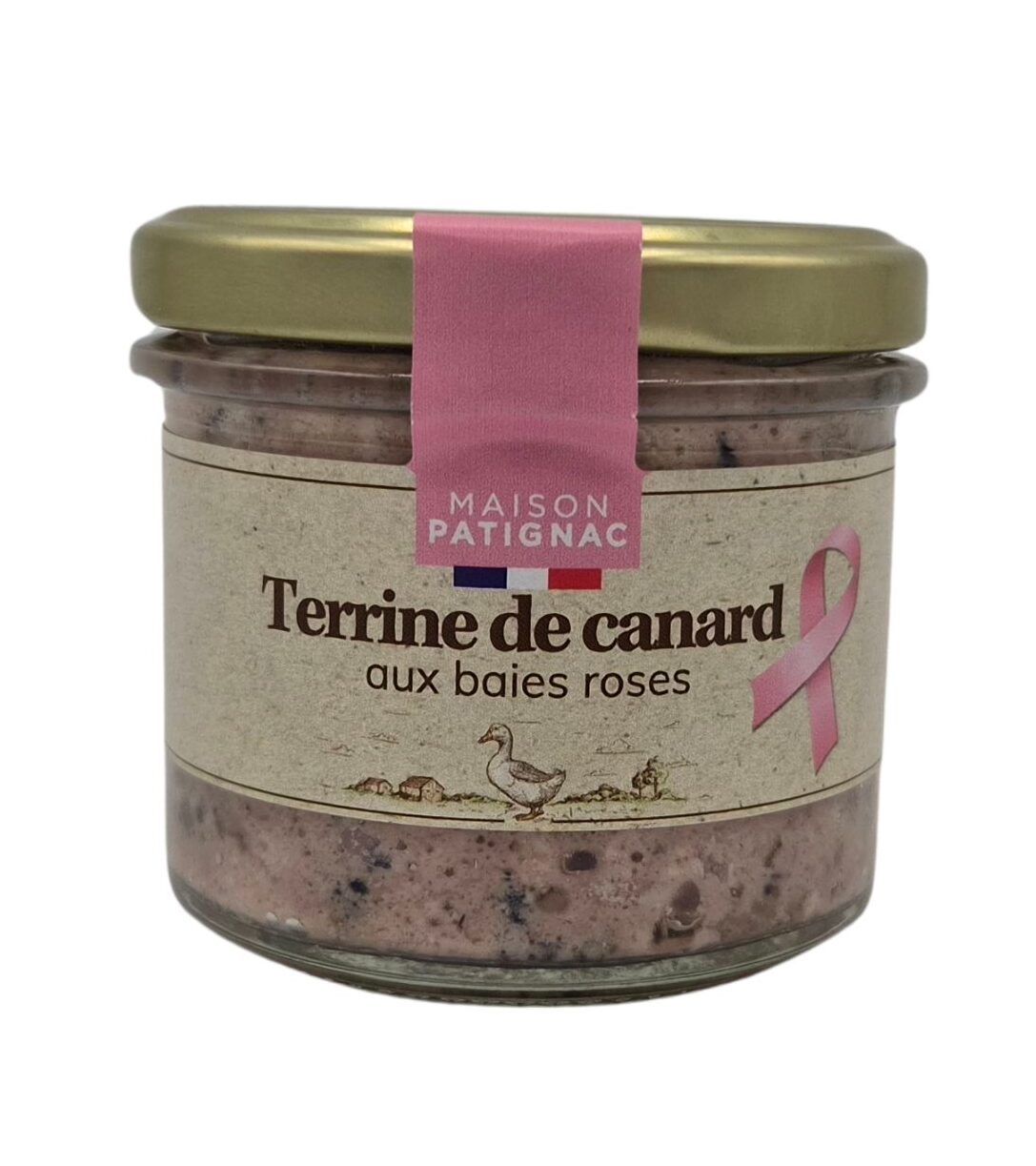 Terrine de canard aux baies roses 90g